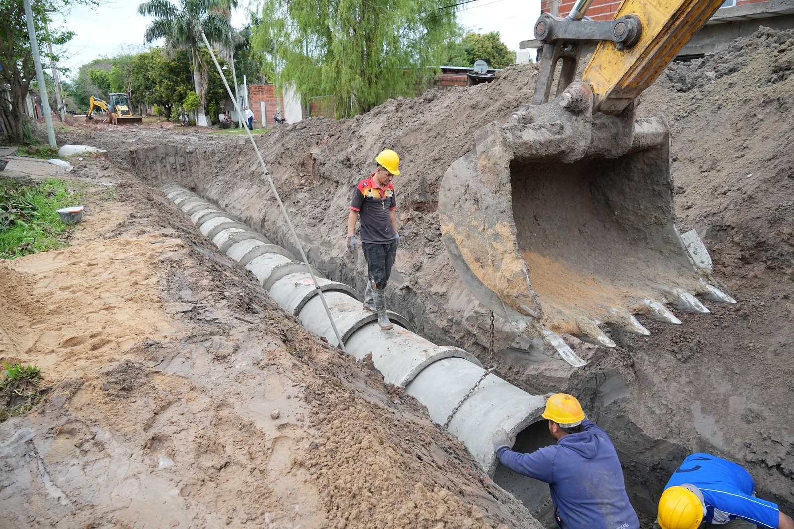 Obras en el barrio San Ignacio de Corrientes